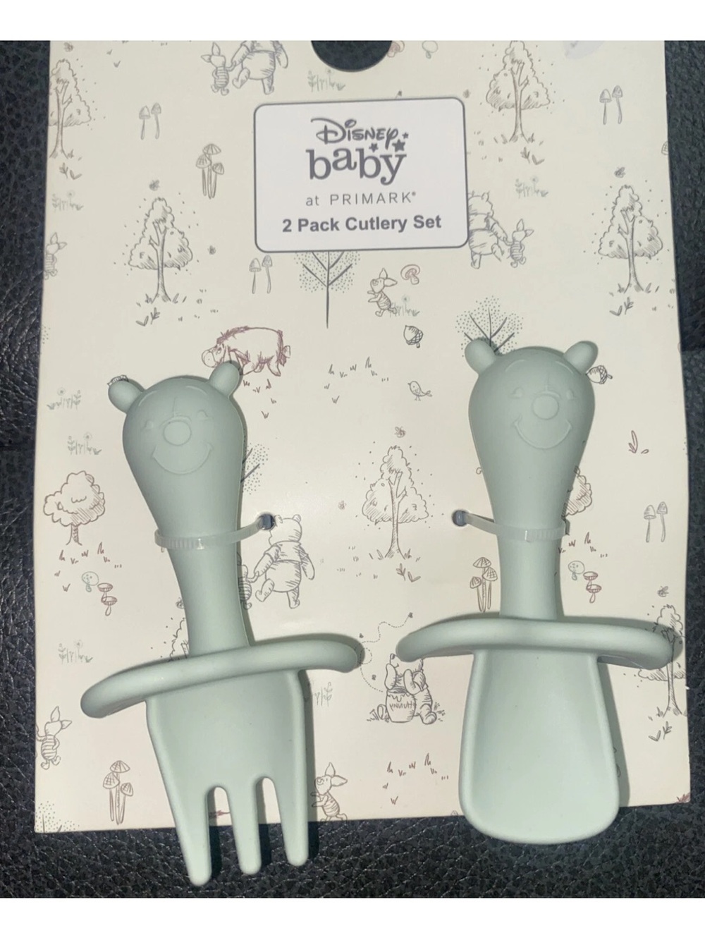 Primark Disney Baby Mint Green 2-Pack Cutlery Set